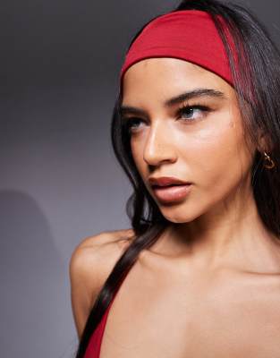 4505 Icon Active Quick Dry Headband In Red