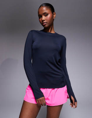 4505 Icon Active Quick Dry Long Sleeve Running Top In Blue