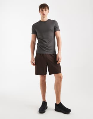 4505 Icon Active Quick Dry Muscle Fit Base Layer Training T-shirt 2 Pack In Multi