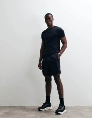 4505 Icon Active Quick Dry Muscle Fit Base Layer Training T-shirt In Black
