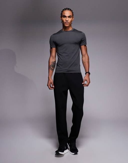 4505 Icon active quick dry muscle fit base layer training t-shirt in charcoal, 2 of 5