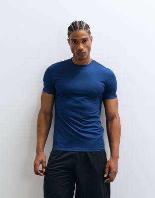 4505 Icon Active Quick Dry Muscle Fit Base Layer Training T-shirt In Blue