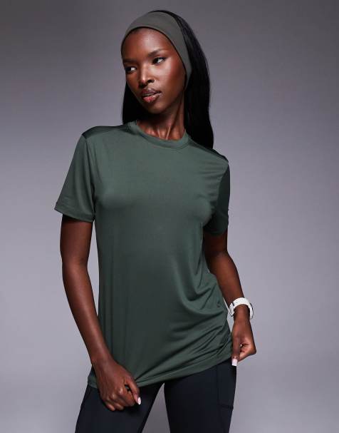 4505 Icon active quick dry performance t-shirt in dark green - view 1