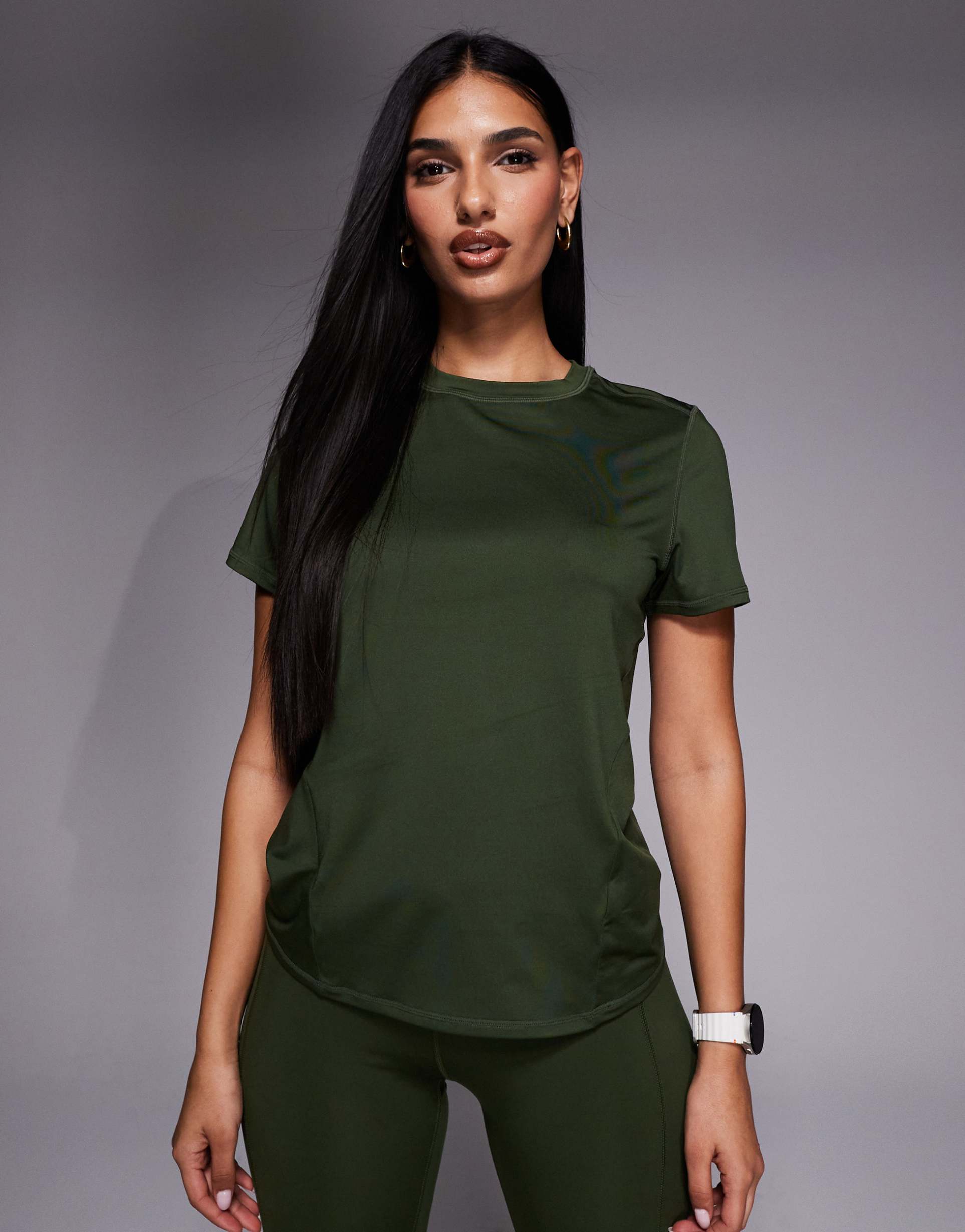 4505 icon active quick dry performance t-shirt in khaki