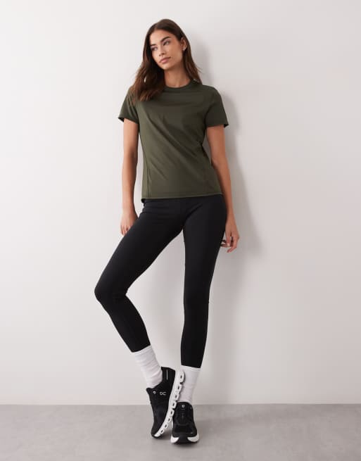 4505 Icon active quick dry performance t-shirt in khaki, 2 of 4