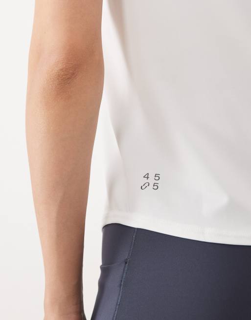 4505 Icon active quick dry performance t-shirt in white, 4 of 4