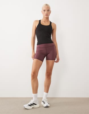 4505 Icon Active Quick Dry Racer Back Tank Top In Black