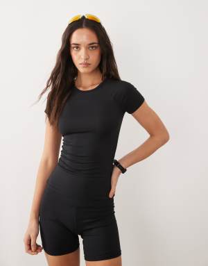 4505 Icon active quick dry slim fit t-shirt in black
