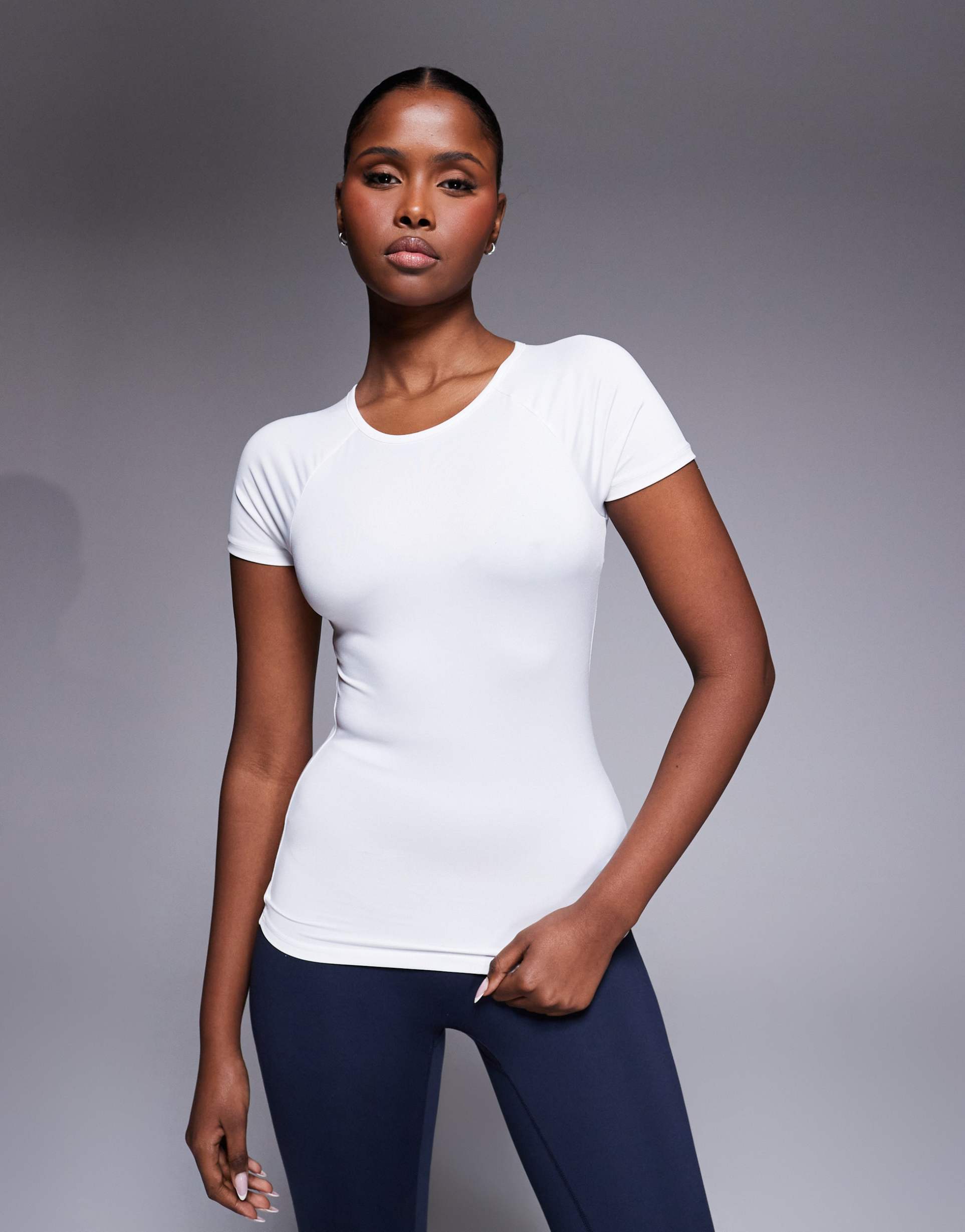 4505 icon active quick dry slim fit t-shirt in white