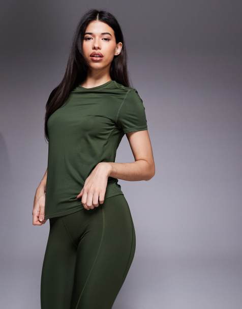 4505 – Icon Active – Schnelltrocknendes Performance-T-Shirt in Khaki - view 1