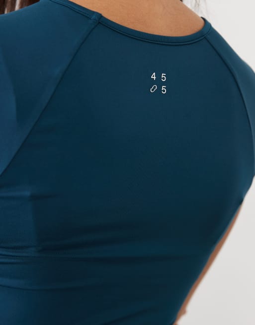4505 Icon active sneldrogend slim-fit T-shirt in teal blue, 3 van 4