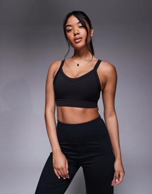 4505 - Icon Active - Sort sports-BH med medium støtte, udtagelig polstring og justerbare stropper