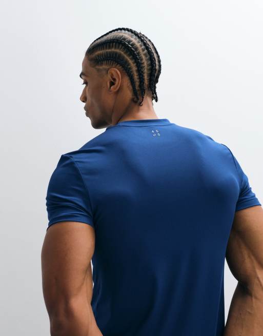 4505 - Icon Active - T-shirt base layer da allenamento attillata ad asciugatura rapida blu intenso, 2 di 5