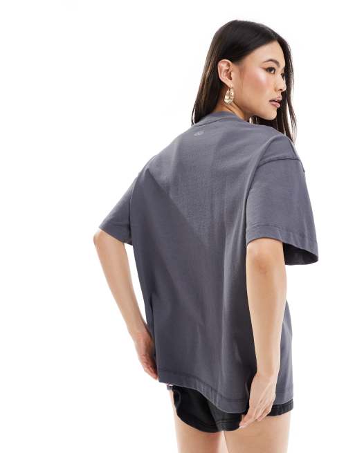 4505  Icon boxy heavyweight oversized t-shirt with quick dry in washed black , 4 of 4