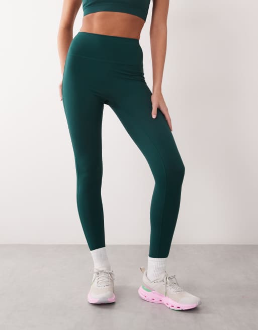 4505 – Icon – Brunorange, mjuka yogaleggings med hög midja, 2 av 5