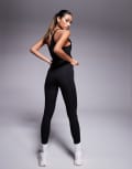 [ASOS] 4505 Icon bum sculpt high waist gym leggings in black 14 Black