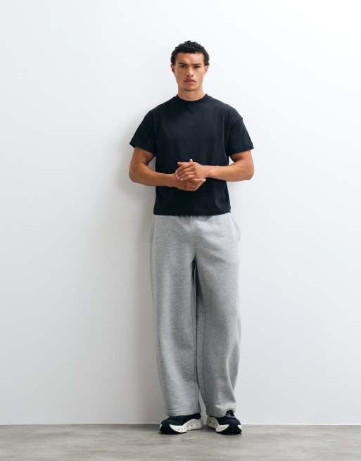 4505 Icon camiseta de algodón grueso de corte boxy encogido con acabado de secado rápido en negro, 2 de 5