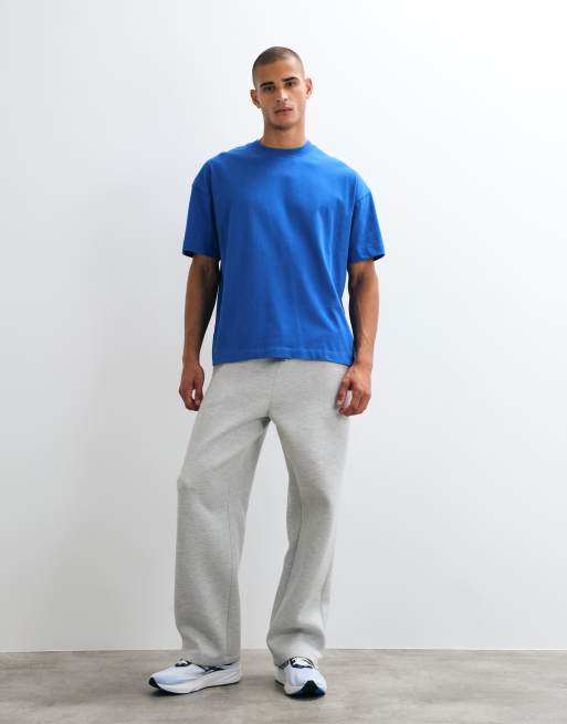 4505 Icon camiseta extragrande de algodón grueso con acabado de secado rápido en azul real, 2 de 5