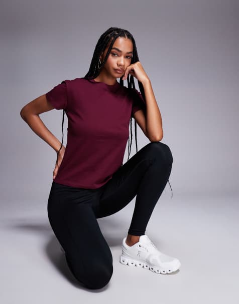 4505 Icon cotton boxy t-shirt with quick dry finish in soft mulberry - view 1
