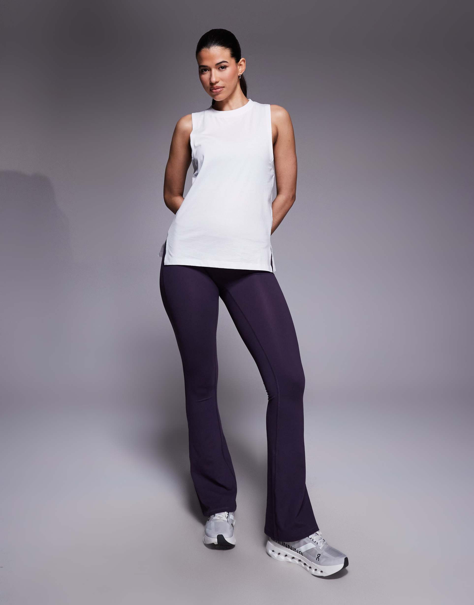 4505 icon cotton drop armhole tank top with quick dry finish in white