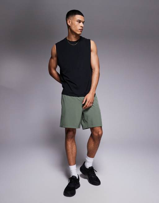 4505 Icon cotton oversized pump training tank with quick dry finish in black  , 4 of 4