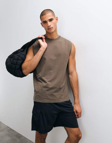 4505 Icon cotton oversized pump training tank with quick dry finish in caper - view 1
