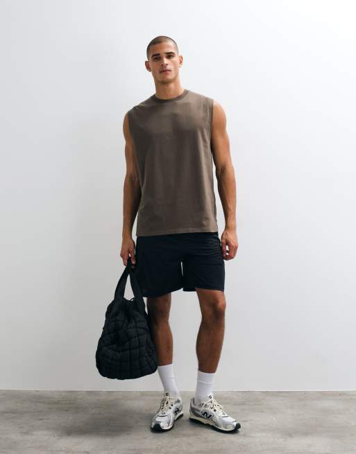4505 Icon cotton oversized pump training tank with quick dry finish in caper, 2 of 5