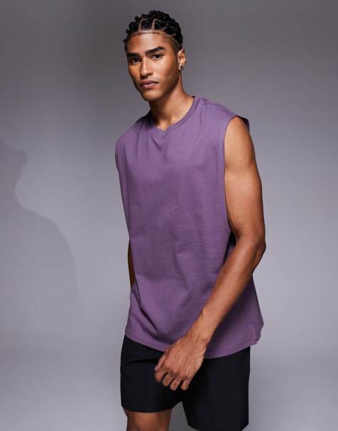 4505 Icon cotton oversized pump training tank with quick dry finish in heather - view 1