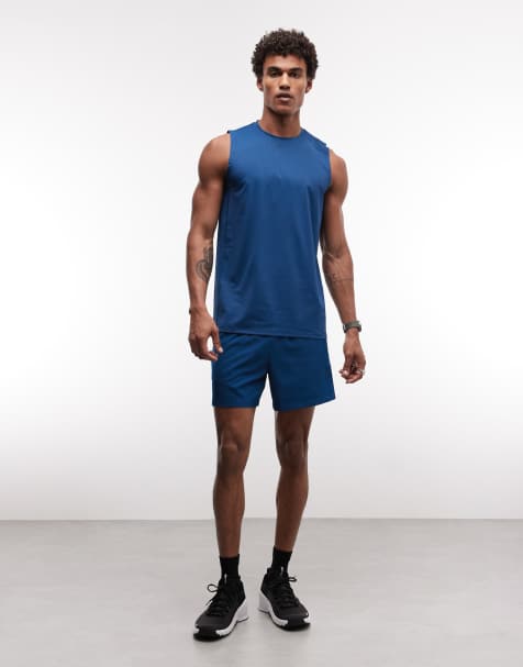 4505 - Icon - Débardeur de sport en tulle à séchage rapide - Bleu profond - view 1