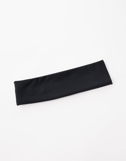 4505 - Icon - Fascia da yoga ampia nera morbida al tatto , 3 di 4