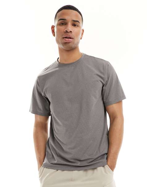 4505 – Icon – Gråmelerad tränings-t-shirt i snabbtorkande material - view 1