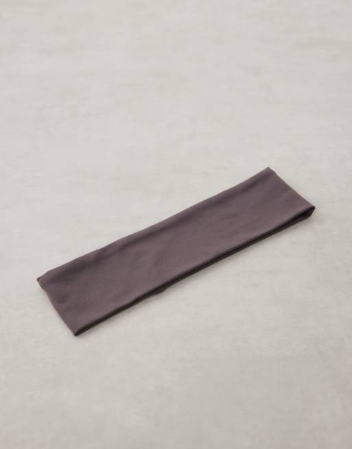 4505 - Icon -Gråt blødt yoga-hårbånd, 3 af 3