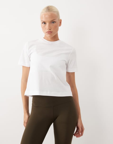 4505 Icon heavyweight cotton boxy fit t-shirt in white - view 1