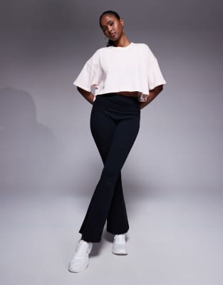 4505 Icon Heavyweight Cotton Cropped T-shirt With Quick Dry Finish In Pink