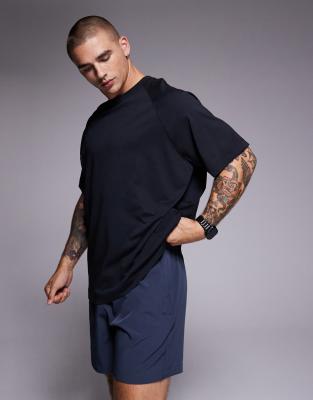 4505 Icon Heavyweight Cotton Oversized T-shirt With Quick Dry Finish In Black