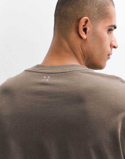 4505 Icon heavyweight cotton oversized t-shirt with quick dry finish in caper, 3 of 5