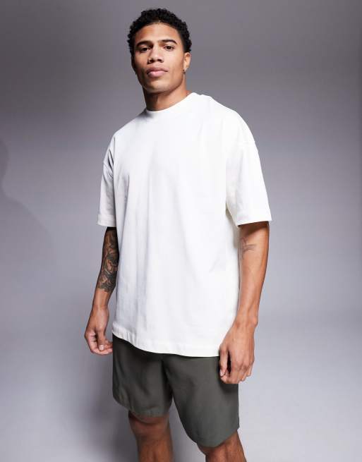 charbon ホワイト BACK LOGO DRY BIG T-SHIRTS DRY LOGO BIG T-SHIRTS