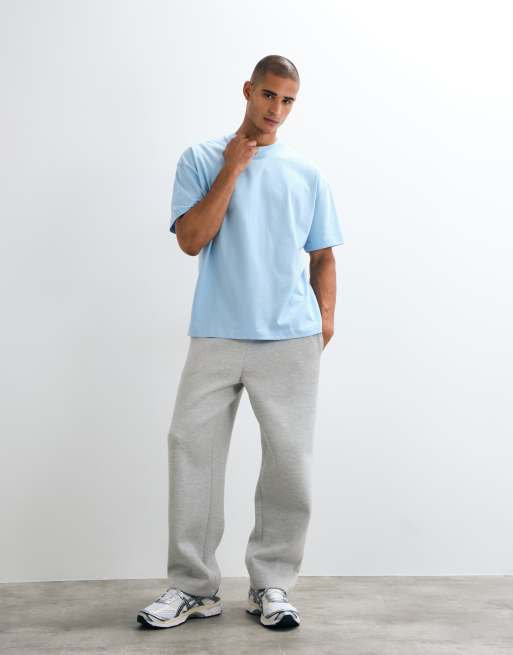 4505 Icon heavyweight cotton oversized t-shirt with quick dry finish in pale blue, 2 of 5