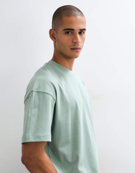 4505 Icon heavyweight cotton oversized T-shirt with quick dry finish in sage wash - view 1