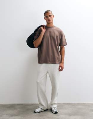 4505 Icon Heavyweight Cotton Oversized T-shirt With Quick Dry Finish In Brown