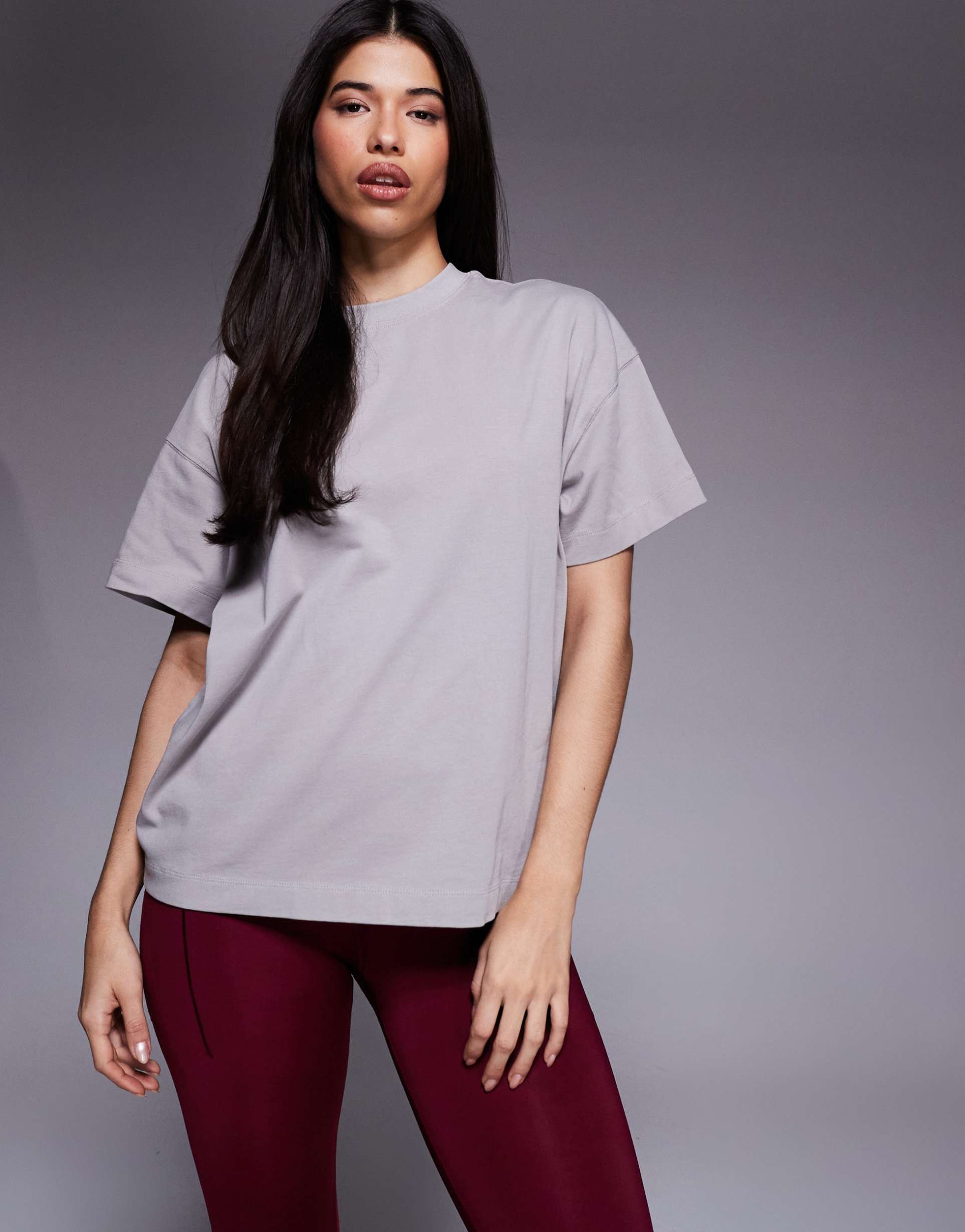 4505 icon heavyweight cotton oversized t-shirt with quick dry finish in washed ash