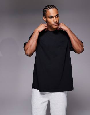 4505 Icon Heavyweight Cotton Oversized T-shirt With Quick Dry Finish In Black