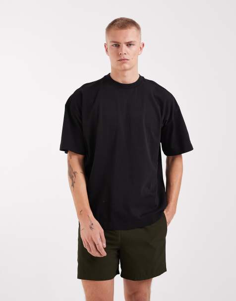 4505 Icon heavyweight cotton oversized t-shirt with quick dry finish in washed black
