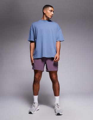 4505 Icon Heavyweight Cotton Oversized T-shirt With Quick Dry Finish In Blue