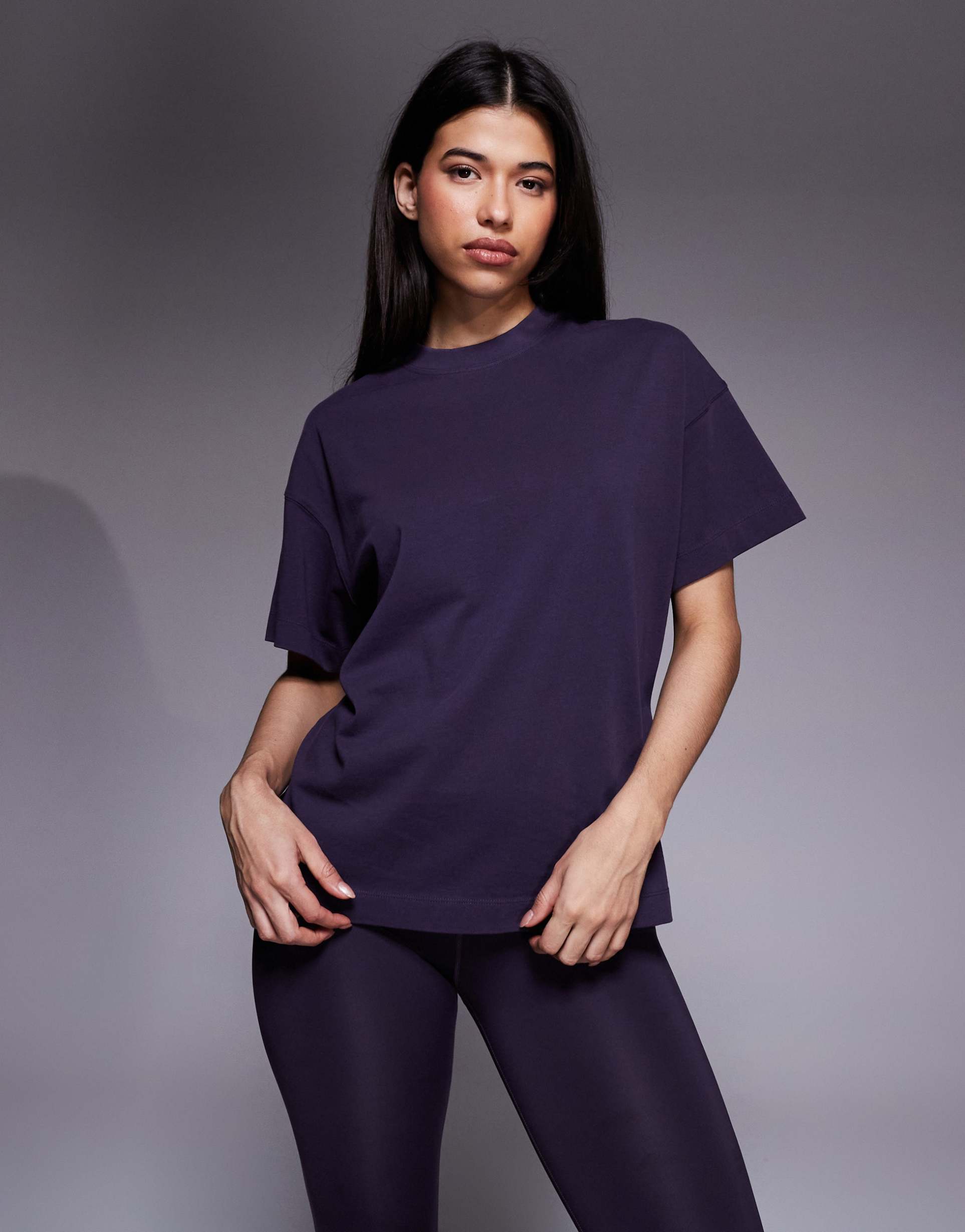 4505 icon heavyweight cotton oversized t-shirt with quick dry finish in washed heather