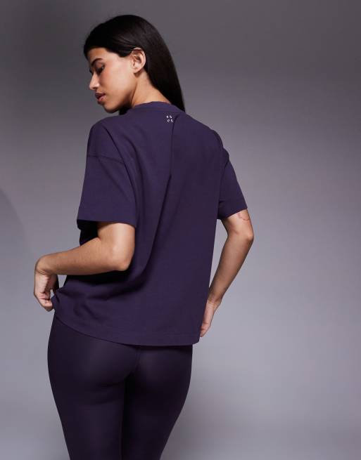 4505 Icon heavyweight cotton oversized T-shirt with quick dry finish in washed heather, 4 of 4