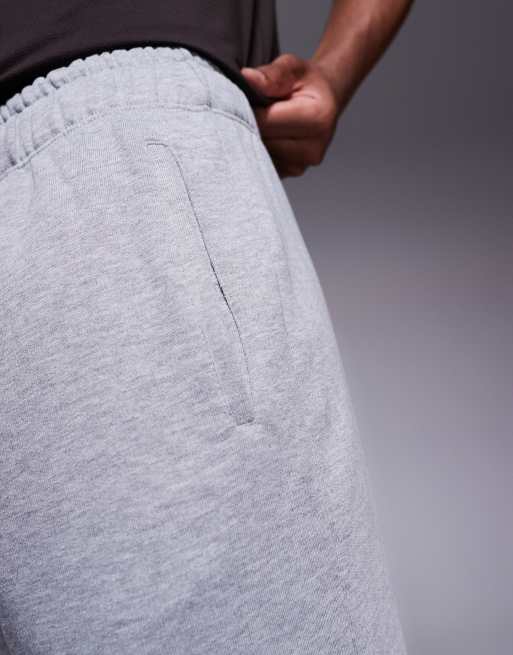 4505 Icon heavyweight cotton sweat shorts with quick dry finish in gray heather, 3 of 5