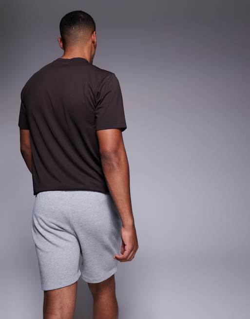 4505 Icon heavyweight cotton sweat shorts with quick dry finish in gray heather, 4 of 5