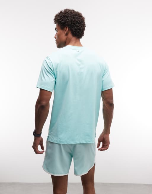4505 Icon hurtigtørrende mesh trænings-T-shirt i mint, 5 af 5