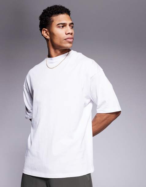 4505 - Icon - Hvid oversized T-shirt i bomuld med hurtigttørrende finish - view 1